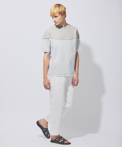 DESIGNWORKS / デザインワークス Tシャツ | 【ストレッチポンチ】ニット ドッキング Tシャツ | 詳細4