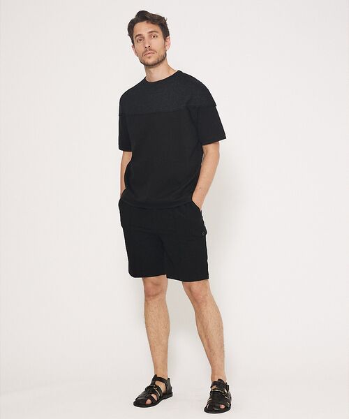 DESIGNWORKS / デザインワークス Tシャツ | 【ストレッチポンチ】ニット ドッキング Tシャツ | 詳細7