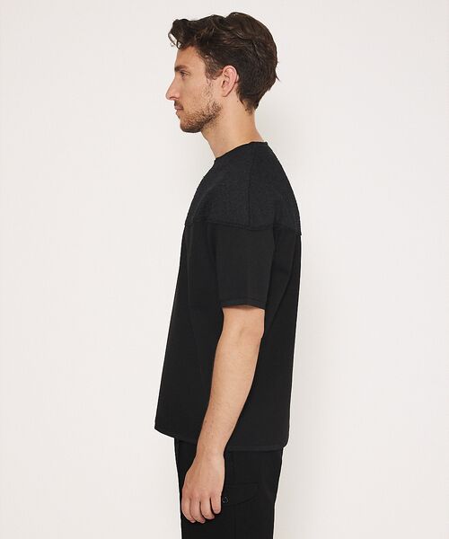 DESIGNWORKS / デザインワークス Tシャツ | 【ストレッチポンチ】ニット ドッキング Tシャツ | 詳細8