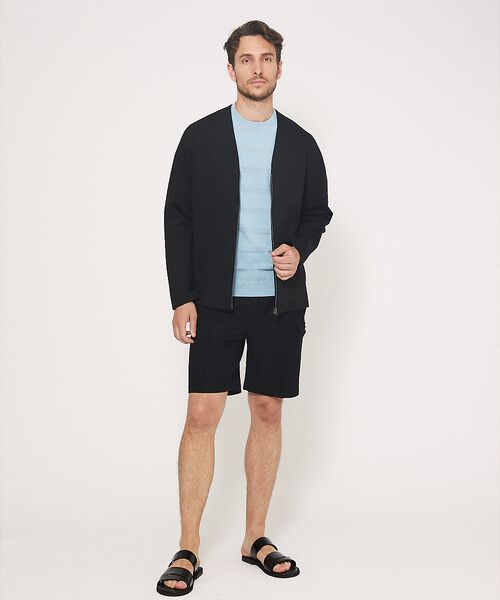 DESIGNWORKS / デザインワークス ブルゾン | 【ストレッチポンチ】コットンコンプレッシャー ジップ ブルゾン | 詳細1