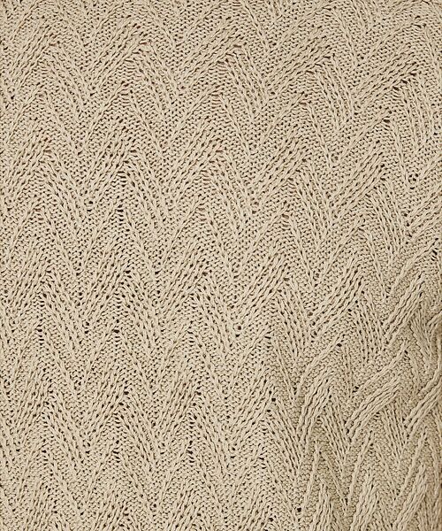 DESIGNWORKS / デザインワークス ニット・セーター | 和紙 ヘリンボーンニット Tシャツ | 詳細1