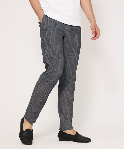 DESIGNWORKS/デザインワークス 【セットアップ対応】フェザートリコット メッシュ パンツ ストライプ 46 DESIGNWORKS/デザインワークス 【セットアップ対応】フェザートリコット メッシュ パンツ ストライプ 46