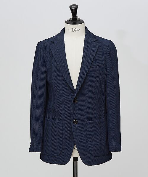 DESIGNWORKS/デザインワークス 【MARZOTTO】ウール ジャガード ジャケット ネイビー 46 DESIGNWORKS/デザインワークス 【MARZOTTO】ウール ジャガード ジャケット ネイビー 46