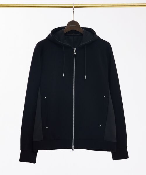DESIGNWORKS/デザインワークス 【セットアップ対応】ダンボール フルジップ パーカー ブラック 50 DESIGNWORKS/デザインワークス 【セットアップ対応】ダンボール フルジップ パーカー ブラック 50