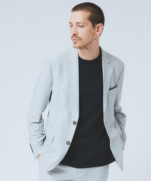 DESIGNWORKS / デザインワークス テーラードジャケット | 【セットアップ対応】トリコットサッカー2B ジャケット | 詳細2