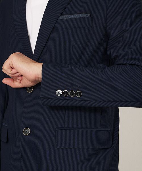 DESIGNWORKS / デザインワークス テーラードジャケット | 【セットアップ対応】トリコットサッカー2B ジャケット | 詳細12