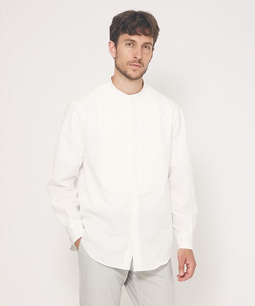 DESIGNWORKS/デザインワークス 【別注】:colon / コロン CSH-10 スタンドカラー シャツ / 防シ ホワイト 5 DESIGNWORKS/デザインワークス 【別注】:colon / コロン CSH-10 スタンドカラー シャツ / 防シ ホワイト 5