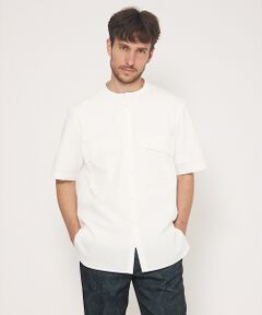 DESIGNWORKS / デザインワークス シャツ・ブラウス | 【別注】:colon / コロン CSH-23 スタンドカラー 半袖 シャツ /