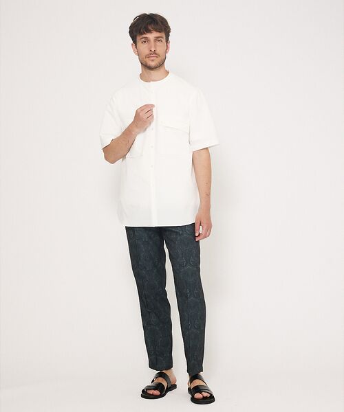 DESIGNWORKS / デザインワークス シャツ・ブラウス | 【別注】:colon / コロン CSH-23 スタンドカラー 半袖 シャツ / | 詳細1