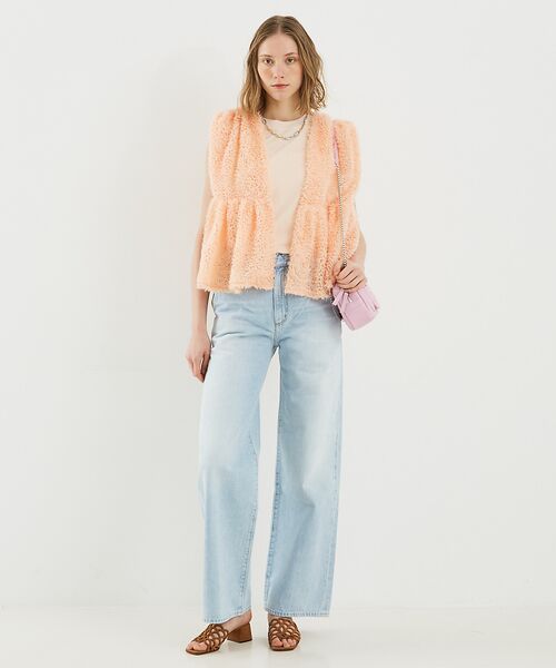 DESIGNWORKS / デザインワークス ベスト | チュールエンブロイダリージレ | 詳細5