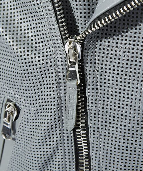 DESIGNWORKS / デザインワークス レザーブルゾン・ジャケット | EMMETI / エンメティ GABRIELE スクエア パンチング ダブルライ | 詳細6