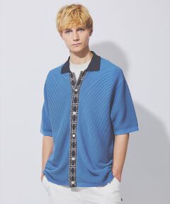 DESIGNWORKS / デザインワークス シャツ・ブラウス | ワークパターン ニット 半袖シャツ / カーディガン