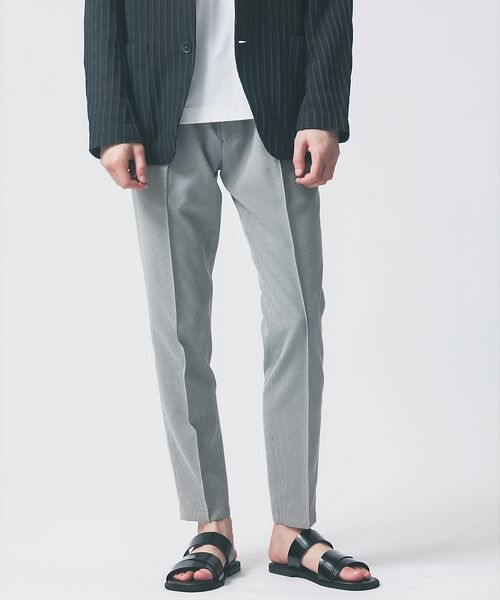 DESIGNWORKS / デザインワークス スラックス・ドレスパンツ | 【吸水速乾 / 360°ストレッチ】TRABEST ウールライク ピンタック パ(チェック)