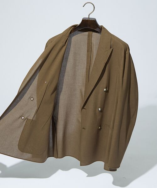 DESIGNWORKS / デザインワークス テーラードジャケット | 【超軽量】シアー ダブルジャケット | 詳細4