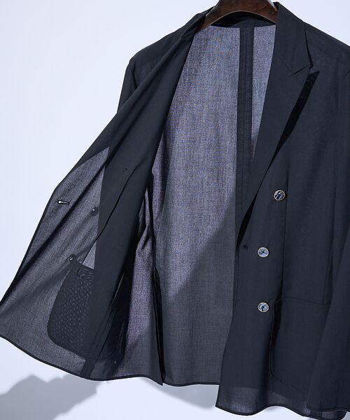 DESIGNWORKS / デザインワークス テーラードジャケット | 【超軽量】シアー ダブルジャケット | 詳細18