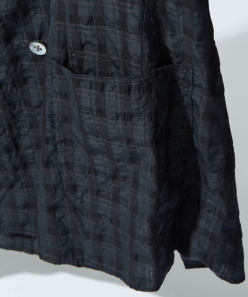 DESIGNWORKS / デザインワークス テーラードジャケット | 【超軽量】シアー フェザー チェック ダブルジャケット | 詳細5