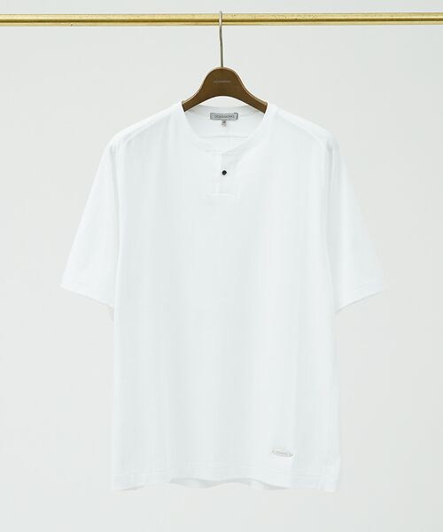 DESIGNWORKS / デザインワークス Tシャツ | 【シルケット加工】変形ヘンリーネック Tシャツ | 詳細4