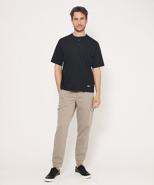 DESIGNWORKS / デザインワークス Tシャツ | 【シルケット加工】変形ヘンリーネック Tシャツ | 詳細6