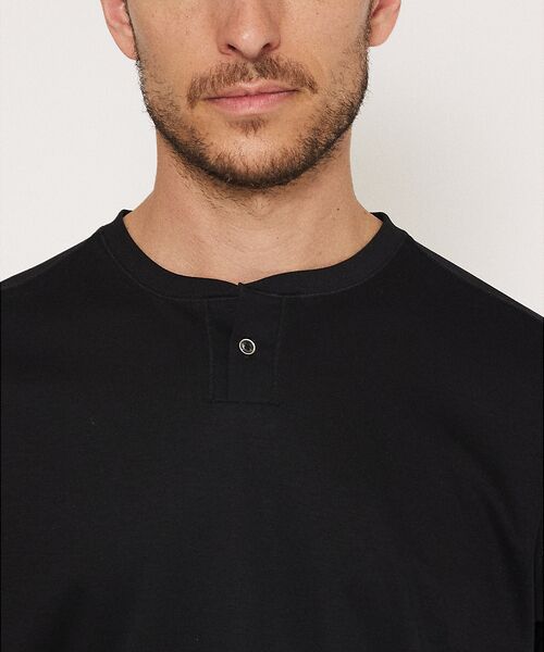 DESIGNWORKS / デザインワークス Tシャツ | 【シルケット加工】変形ヘンリーネック Tシャツ | 詳細9