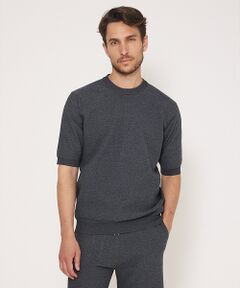 DESIGNWORKS / デザインワークス Tシャツ | 【セットアップ対応】ヘリンボーン サマーニット Tシャツ