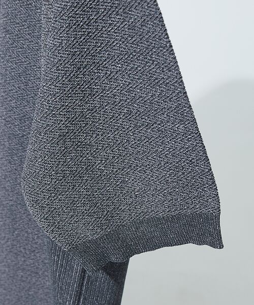 DESIGNWORKS / デザインワークス Tシャツ | 【セットアップ対応】ヘリンボーン サマーニット Tシャツ | 詳細7