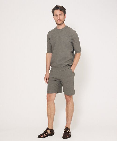 DESIGNWORKS / デザインワークス Tシャツ | 【セットアップ対応】ヘリンボーン サマーニット Tシャツ | 詳細13