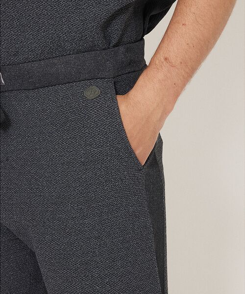 DESIGNWORKS / デザインワークス ショート・ハーフ・半端丈パンツ | 【セットアップ対応】ヘリンボーン サマーニット ショートパンツ | 詳細5