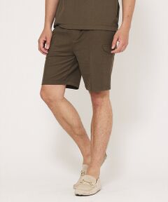 DESIGNWORKS / デザインワークス ショート・ハーフ・半端丈パンツ | 【接触冷感  / COVEROSS(R)】ミリタリー ピンタック ショートパンツ