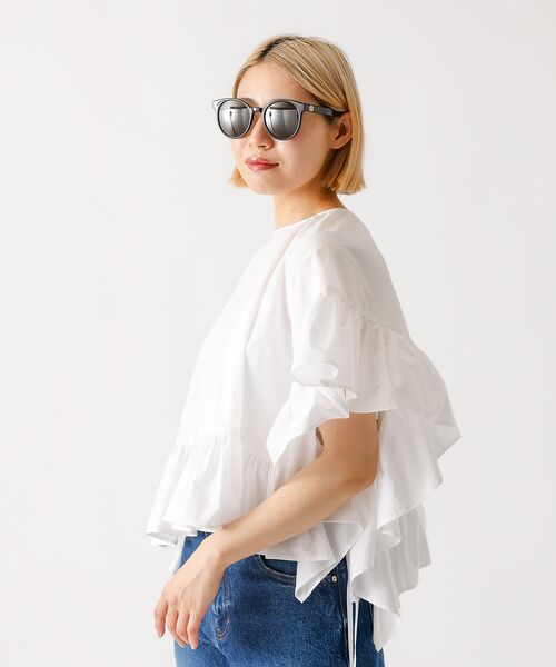 DESIGNWORKS / デザインワークス シャツ・ブラウス | 【BEAUVET/ボーヴェット 】マルチWAYラッフルポンチョブラウス | 詳細2