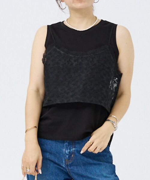 DESIGNWORKS / デザインワークス Tシャツ | 【BEAUVET /ボーヴェット】レースキャミ＆タンクセット | 詳細15