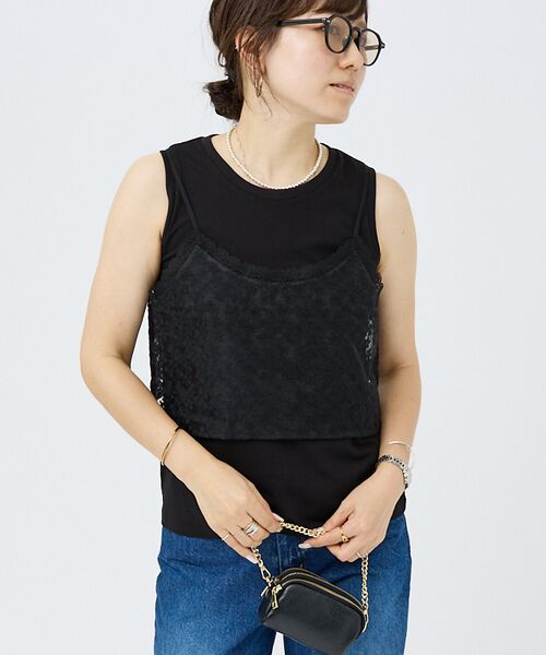 DESIGNWORKS / デザインワークス Tシャツ | 【BEAUVET /ボーヴェット】レースキャミ＆タンクセット | 詳細16