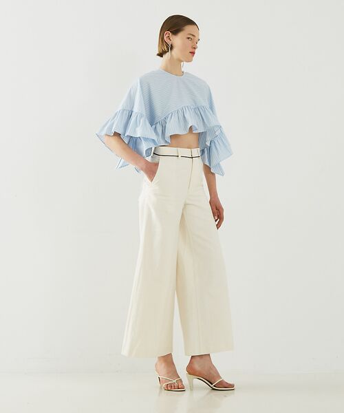 DESIGNWORKS / デザインワークス パンツ | 【BEAUVET/ボーヴェット】 ハイウエストワイドパンツ | 詳細4