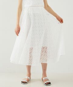 DESIGNWORKS / デザインワークス ロング・マキシ丈スカート | 【BEAUVET/ボーヴェット】 レースフレアスカート