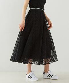 DESIGNWORKS / デザインワークス ロング・マキシ丈スカート | 【BEAUVET/ボーヴェット】 レースフレアスカート