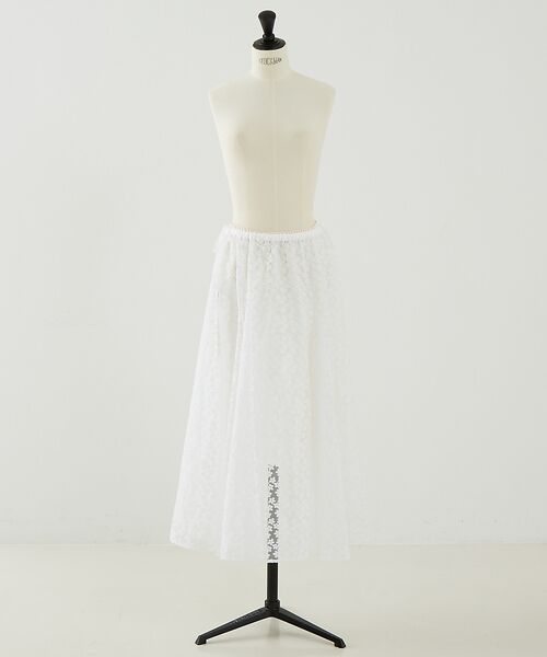 DESIGNWORKS / デザインワークス ロング・マキシ丈スカート | 【BEAUVET/ボーヴェット】 レースフレアスカート | 詳細7