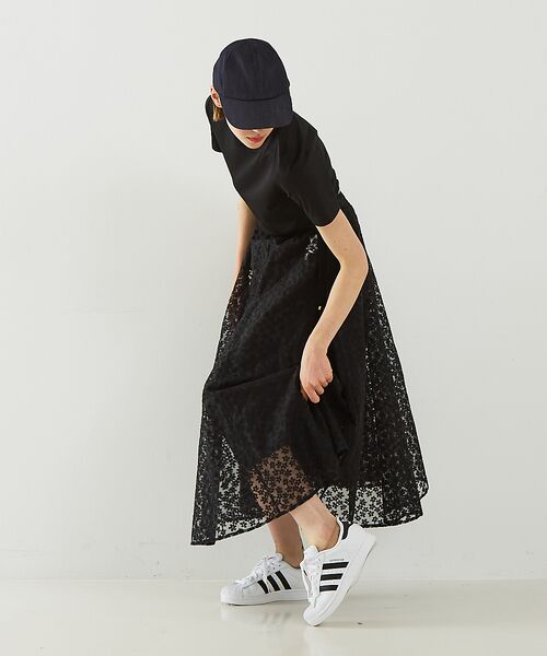 DESIGNWORKS / デザインワークス ロング・マキシ丈スカート | 【BEAUVET/ボーヴェット】 レースフレアスカート | 詳細17