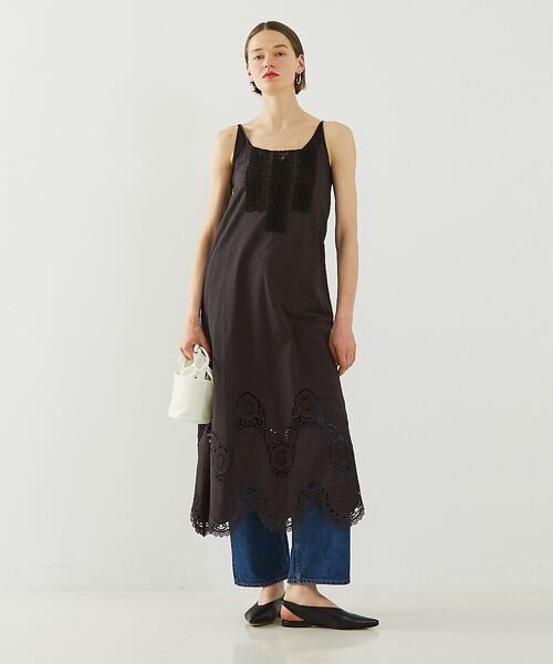 DESIGNWORKS / デザインワークス ワンピース | 【BEAUVET/ボーヴェット 】エンブロイダリーレースキャミドレス | 詳細1