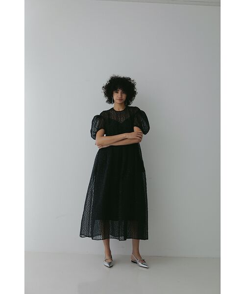 DESIGNWORKS / デザインワークス ワンピース | 【BEAUVET/ボーヴェット】 カットジャガードドレス | 詳細14