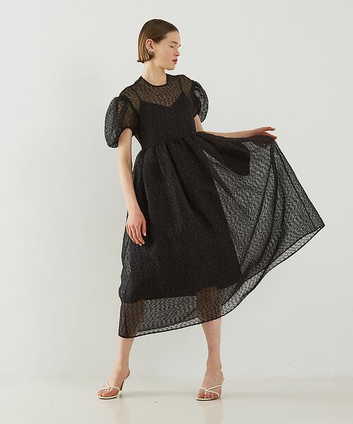 DESIGNWORKS / デザインワークス ワンピース | 【BEAUVET/ボーヴェット】 カットジャガードドレス | 詳細2