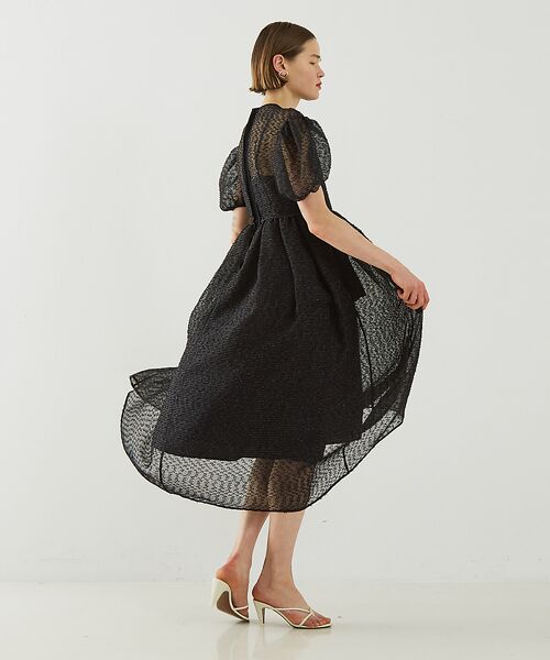 DESIGNWORKS / デザインワークス ワンピース | 【BEAUVET/ボーヴェット】 カットジャガードドレス | 詳細3