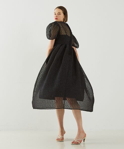 DESIGNWORKS / デザインワークス ワンピース | 【BEAUVET/ボーヴェット】 カットジャガードドレス | 詳細4