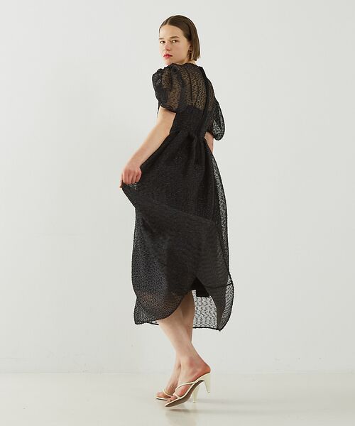 DESIGNWORKS / デザインワークス ワンピース | 【BEAUVET/ボーヴェット】 カットジャガードドレス | 詳細5