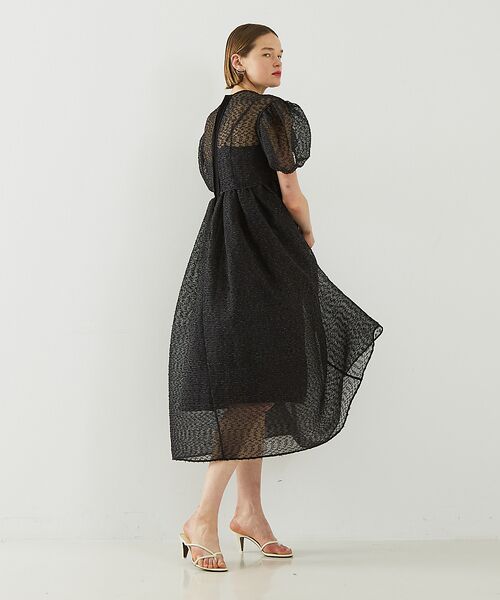 DESIGNWORKS / デザインワークス ワンピース | 【BEAUVET/ボーヴェット】 カットジャガードドレス | 詳細6