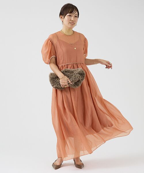 DESIGNWORKS / デザインワークス ワンピース | 【BEAUVET/ボーヴェット 】オーガンジードレス | 詳細3