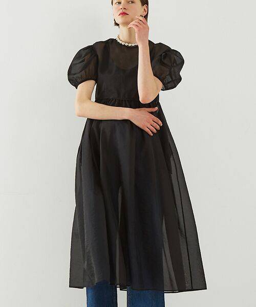 DESIGNWORKS / デザインワークス ワンピース | 【BEAUVET/ボーヴェット 】オーガンジードレス | 詳細4