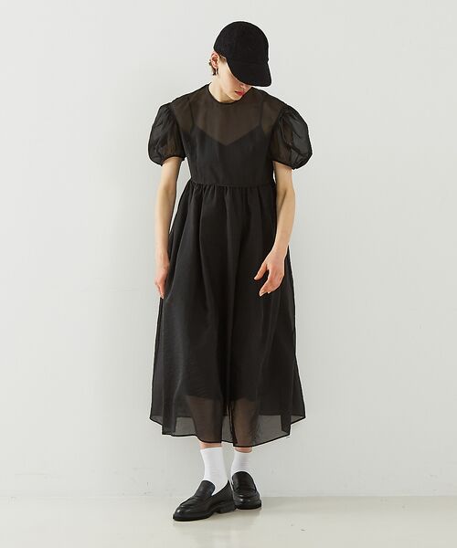 DESIGNWORKS / デザインワークス ワンピース | 【BEAUVET/ボーヴェット 】オーガンジードレス | 詳細14