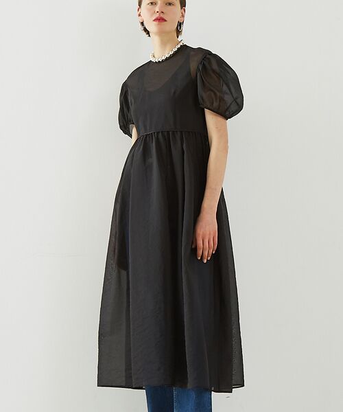 DESIGNWORKS/デザインワークス 【BEAUVET/ボーヴェット 】オーガンジードレス ブラック 1 DESIGNWORKS/デザインワークス 【BEAUVET/ボーヴェット 】オーガンジードレス ブラック 1