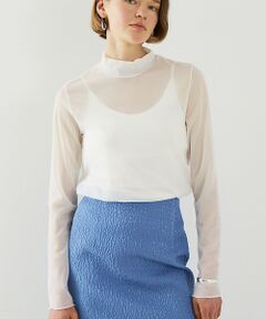 DESIGNWORKS / デザインワークス シャツ・ブラウス | オーガンジートリコットブラウス