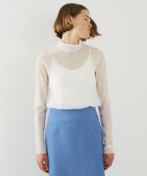 DESIGNWORKS / デザインワークス シャツ・ブラウス | オーガンジートリコットブラウス | 詳細2