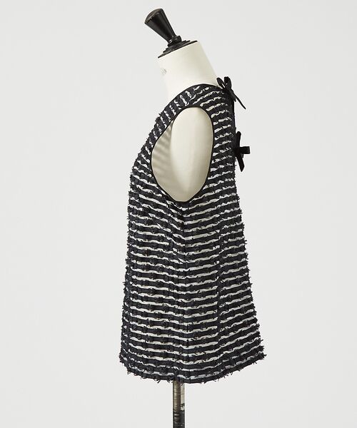 DESIGNWORKS / デザインワークス シャツ・ブラウス | 【セットアップ対応】ボーダーカットジャガードノースリーブブラウス | 詳細17